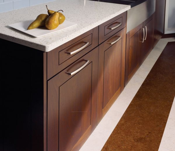 IceStone White Pearl Cabinets